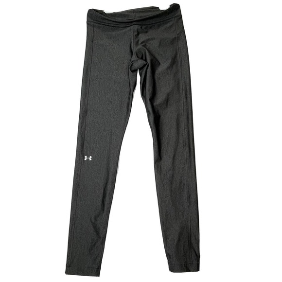 Under Armour Pants - Under Armour Heat Gear Compression Womens Size Medium Grey Workout Leggings